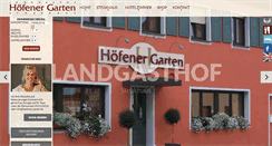 Desktop Screenshot of hoefener-garten.de